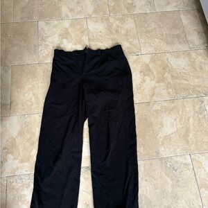 Black Straight Leg Trousers